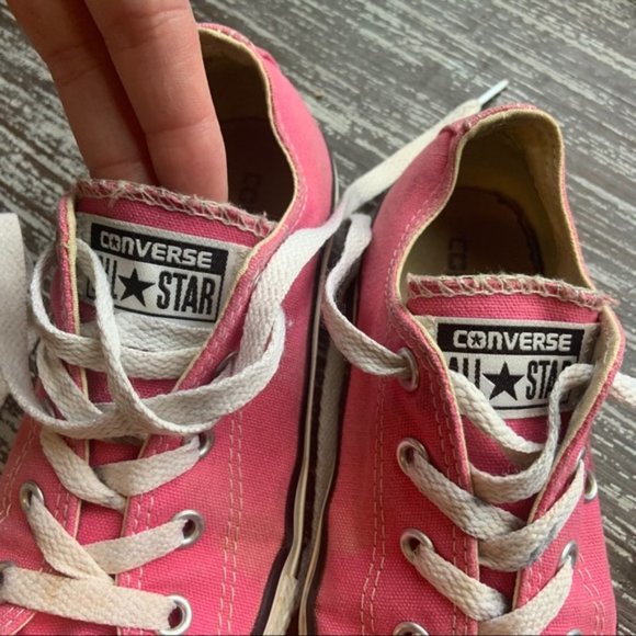 Girls Pink Converse Sneakers - Picture 15 of 15